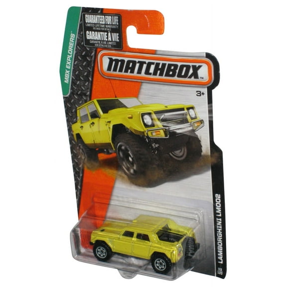 Matchbox MBX Explorers (2014) Yellow Lamborghini LM002 Toy Car 83/120