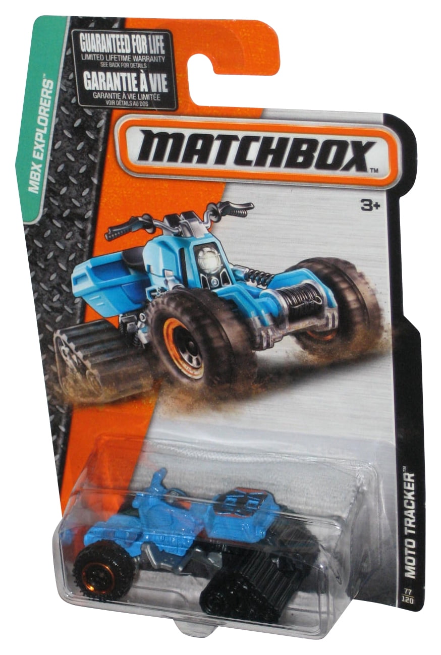Matchbox MBX Explorers (2015) Blue Moto Tracker Toy Vehicle 77/120 ...