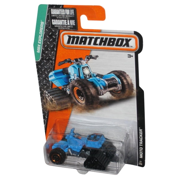 Matchbox MBX Explorers (2015) Blue Moto Tracker Toy Vehicle 77/120