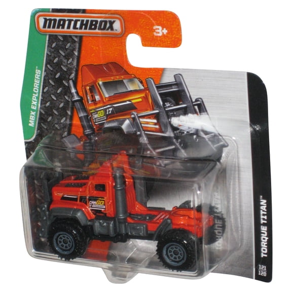 Matchbox MBX Explorers (2015) Metallic Orange Torque Titan Truck 121/120 - (Short Card)