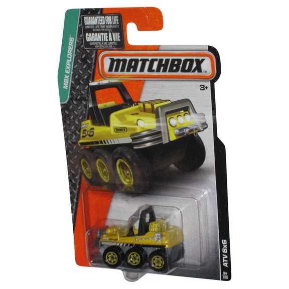 Matchbox MBX Explorers (2015) Yellow ATV 6x6 Toy Vehicle 94/120