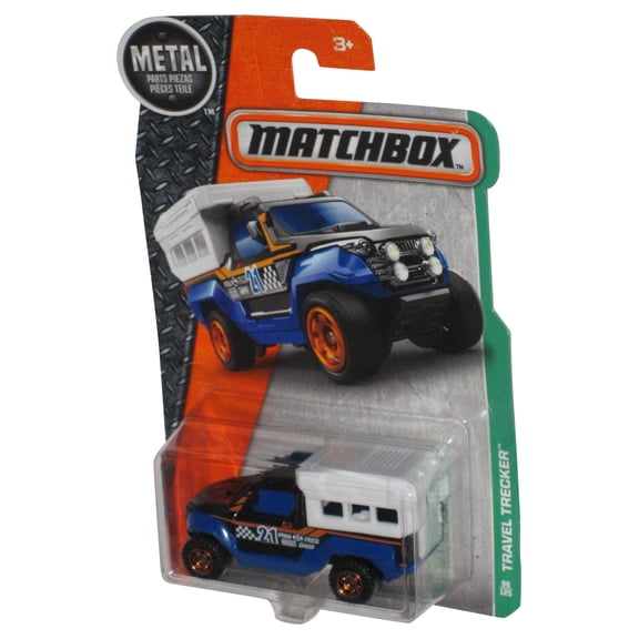 Matchbox MBX Explorers (2016) Blue Travel Trecker Metal Toy Truck 96/125