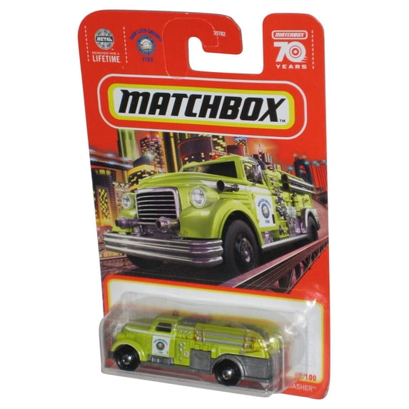 Three Fires Matchbox MBX Fie Dasher Green Fire Engine 1:64 Scale Vehicle - Walmart.com
