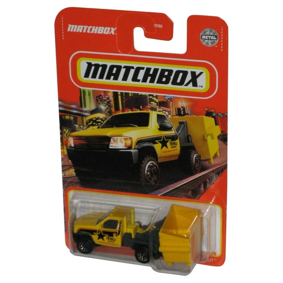 Matchbox MBX Garbage Scout (2021) Mattel Yellow Toy Truck 24/100
