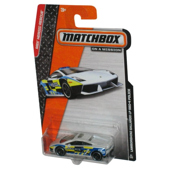 Matchbox MBX Heroic Rescue (2013) Lamborghini Gallardo LP 560-4 Police Toy Car 81/120
