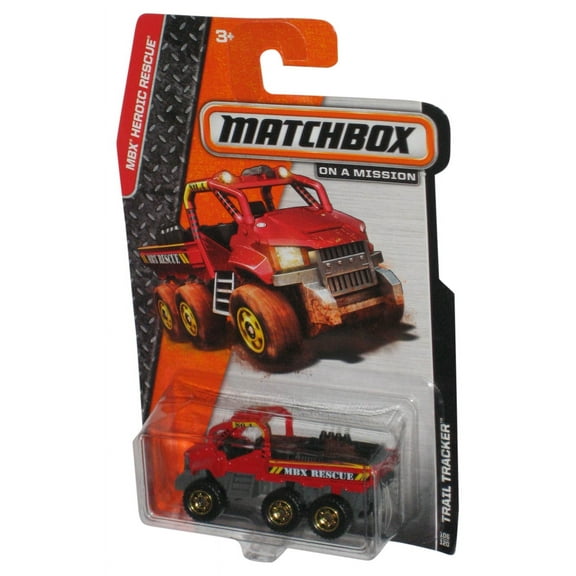 Matchbox MBX Heroic Rescue (2013) Red Trail Tracker Toy 106/120