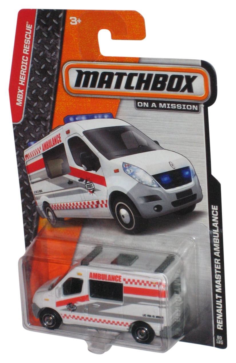 Matchbox MBX Heroic Rescue (2013) White Renault Master