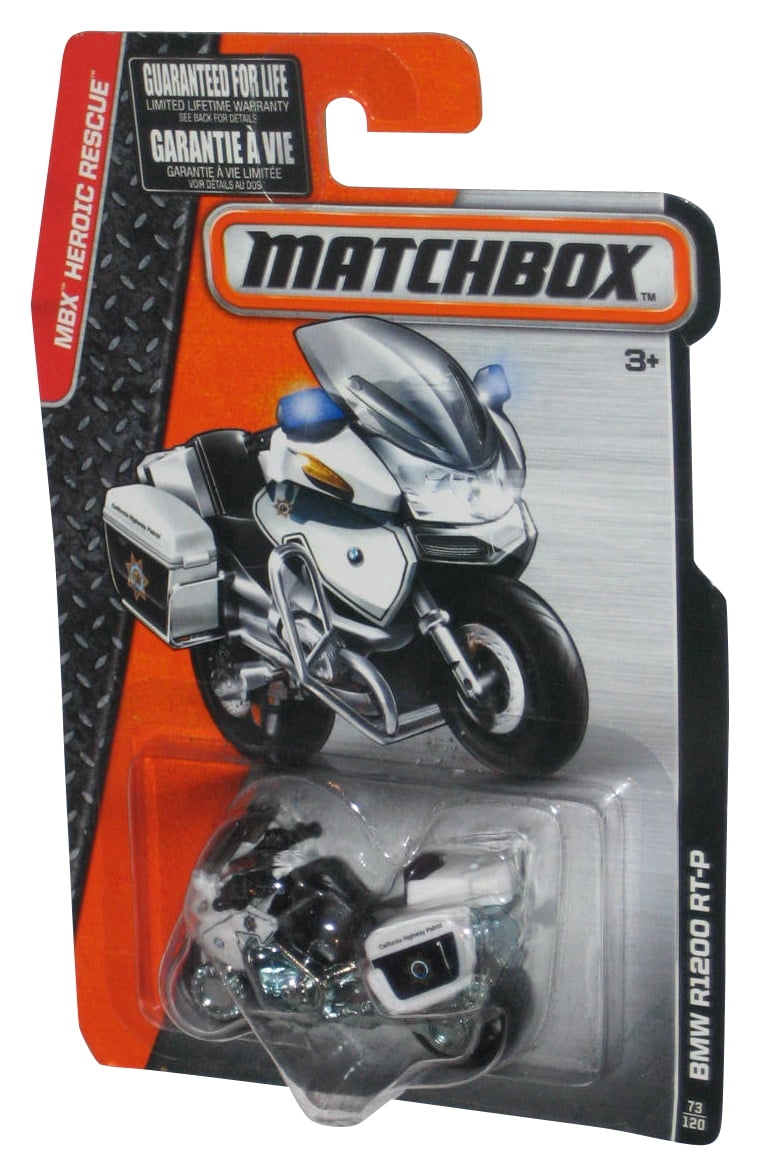Matchbox MBX Heroic Rescue (2014) Black & White BMW R1200 RT