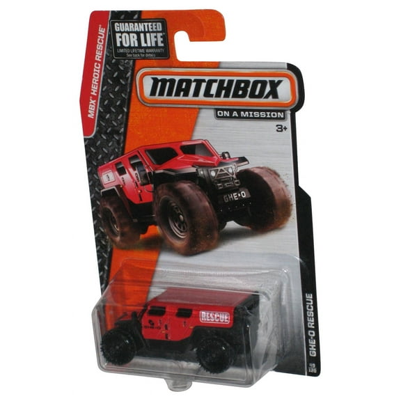 Matchbox MBX Heroic Rescue (2014) Red GHE-O Rescue Toy 49/120