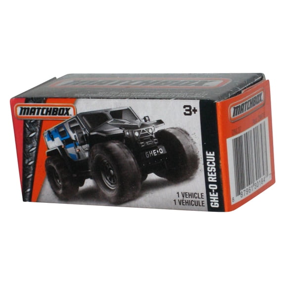 Matchbox MBX Heroic Rescue GHE-O (2016) Green Power Grabs Box Toy Vehicle 79/125