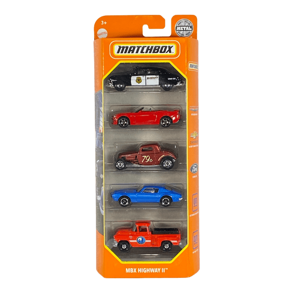 Matchbox MBX Highway II 5 Pack Die-Cast Cars