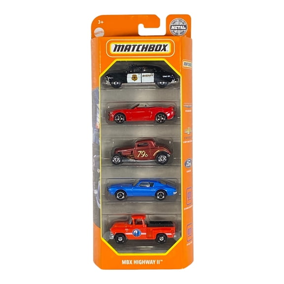 Matchbox MBX Highway II 5 Pack Die-Cast Cars