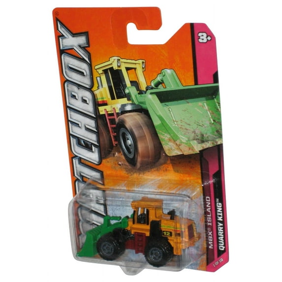 Matchbox MBX Island (2011) Quarry King Yellow & Green Construction Toy 91/120