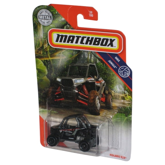 Matchbox MBX Jungle (2019) Black Polaris RZR Black Car Toy 59/100