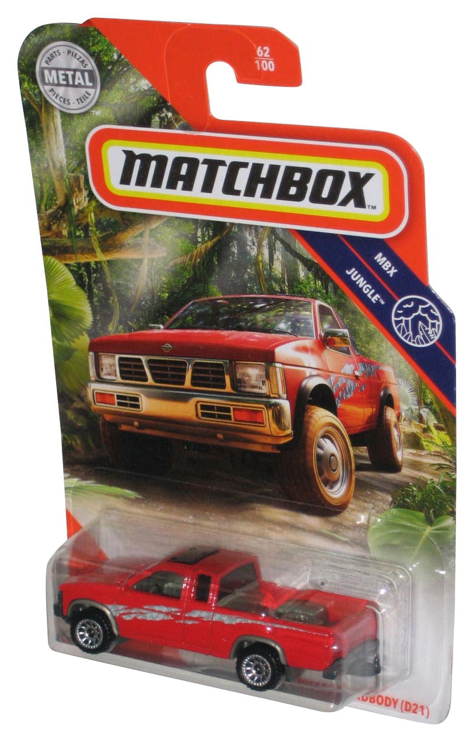 Matchbox '95 Nissan Hardbody (D21) MBX Jungle Series 62/100 - Red Die-Cast Toy Car