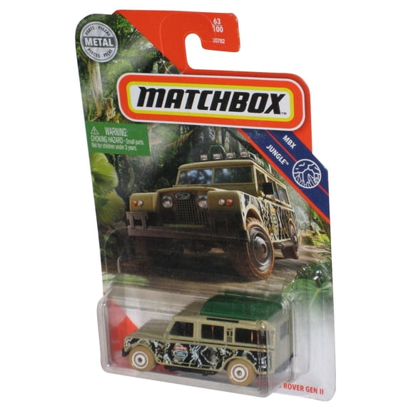 Matchbox MBX Jungle (2020) Green '65 Land Rover Gen II Toy Car 63/100