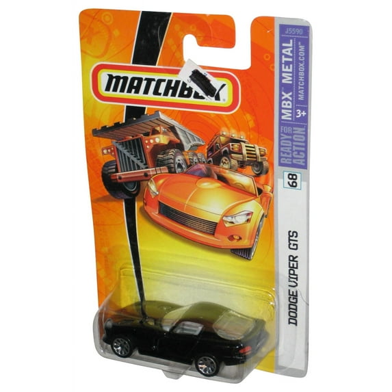 Matchbox MBX Metal (2006) Black Dodge Viper GTS Toy Car #68