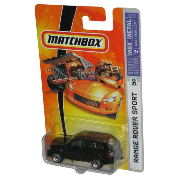Matchbox MBX Metal (2006) Black Range Rover Sport Black Toy Car #50