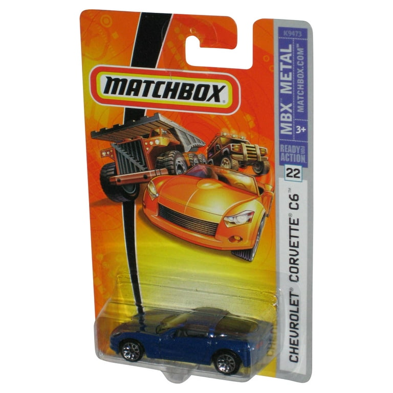 Matchbox MBX Metal (2006) Blue Chevrolet Corvette C6 Toy Car #22