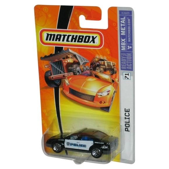 Matchbox MBX Metal (2006) Mattel Black Police Toy Car #71