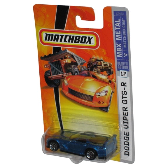 Matchbox MBX Metal (2007) Blue Dodge Viper GTS-R Toy Car #17