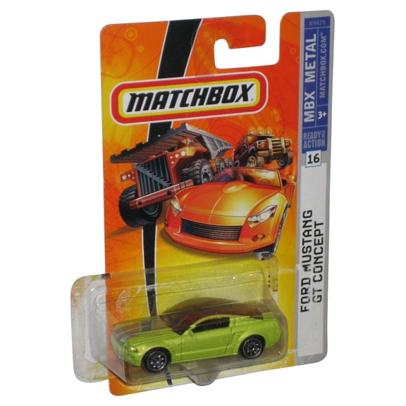 Matchbox MBX Metal (2007) Ford Mustang GT Concept Green Toy Car #16 - (Plastic Loose From Card)