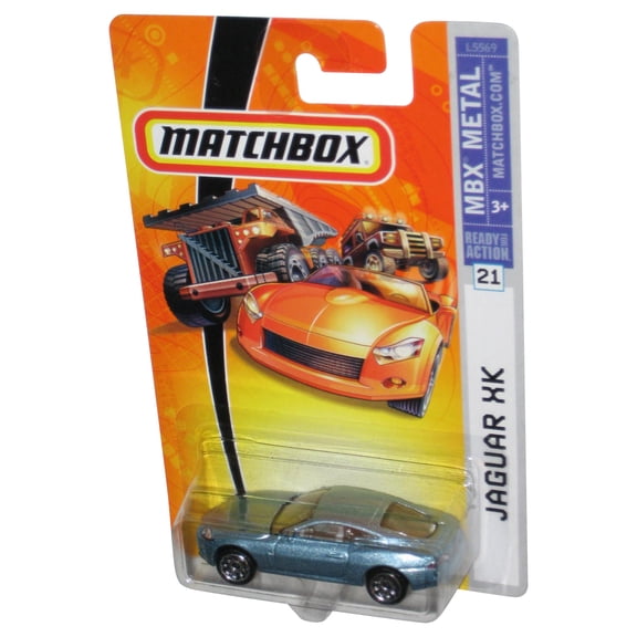 Matchbox MBX Metal (2007) Mattel Light Blue Jaguar XK Toy Car #21