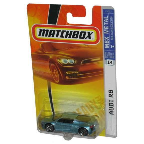 Matchbox MBX Metal (2007) Metallic Blue Audi R8 Toy Car #14