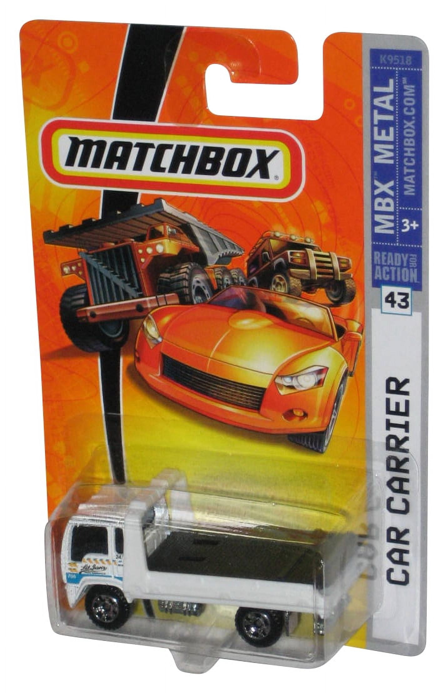 Matchbox MBX Metal (2007) White Car Carrier Toy Vehicle #43