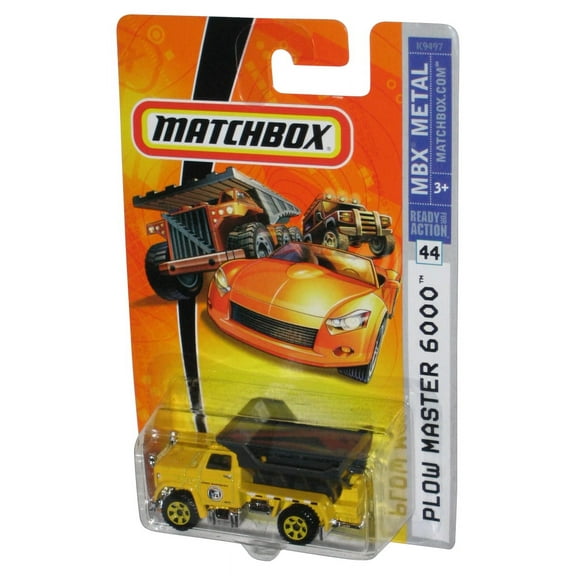 Matchbox MBX Metal (2007) Yellow Plow Master 6000 Toy #44