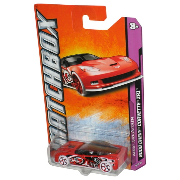 Matchbox MBX Mountain 5/10 (2011) Red 2008 Chevy Corvette ZR1 Toy Car 55/120