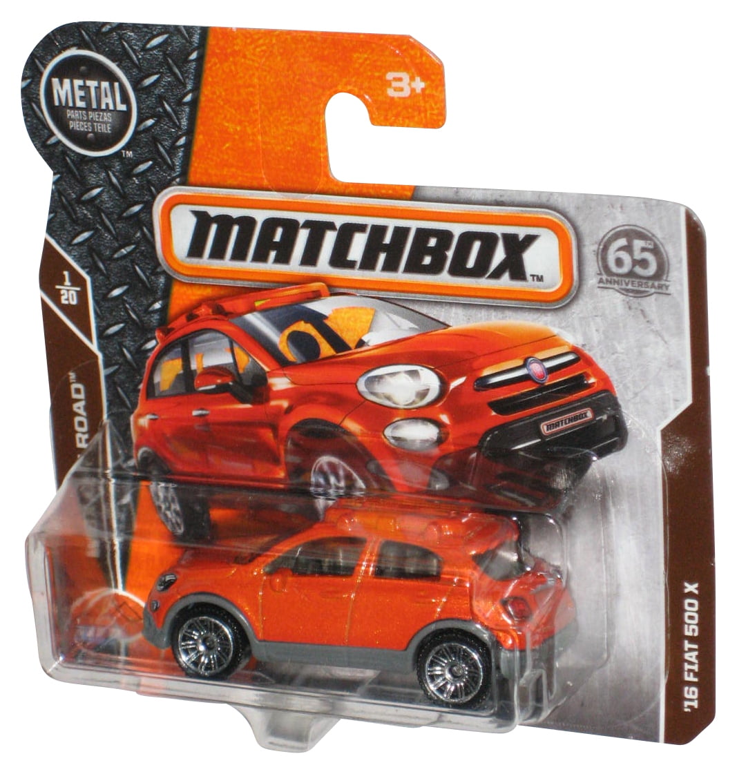 Matchbox MBX Off Road 1/20 (2017) Orange '16 Fiat 500 X Toy Car 12/125 ...