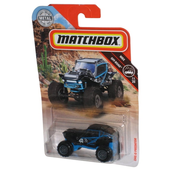 Matchbox MBX Off-Road 11/20 (2019) Blue Ghe-O Predator Toy Car 77/100