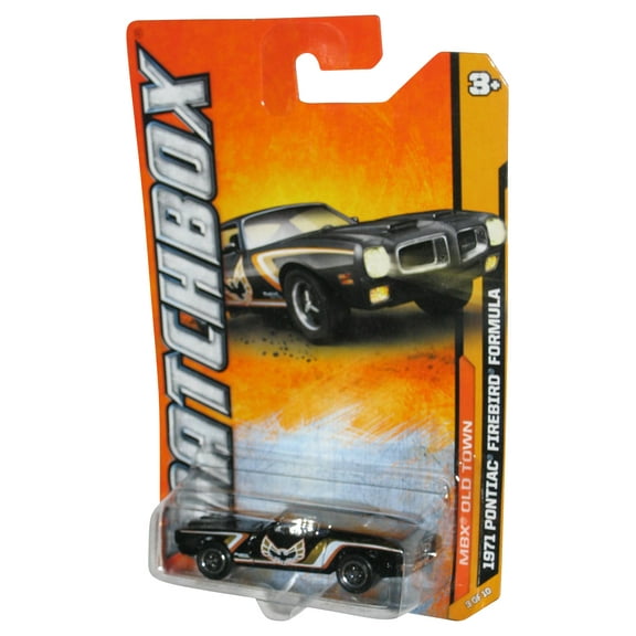 Matchbox MBX Old Town (2011) Black 1971 Pontiac Firebird Formula Toy Car 63/120