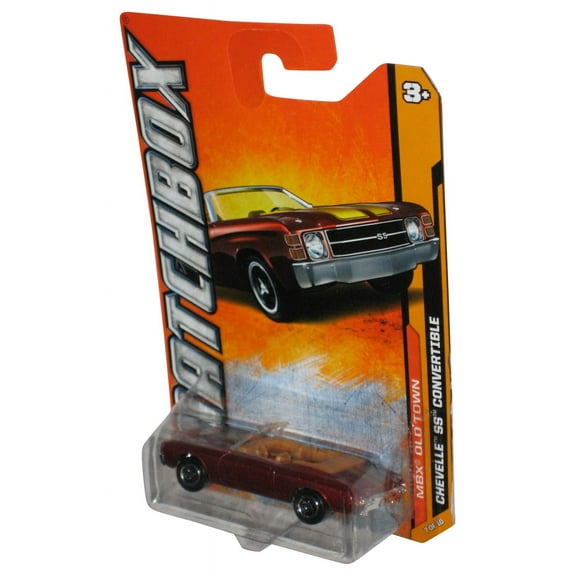 Matchbox MBX Old Town (2011) Red Chevelle SS Convertible Toy Car 67/120