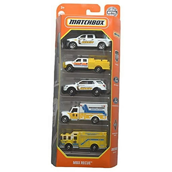 Matchbox 5-Pack 2021 MBX Rescue