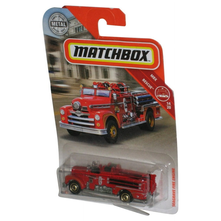 Matchbox MBX Rescue 14/20 (2018) Red Seagrave Fire Engine Metal