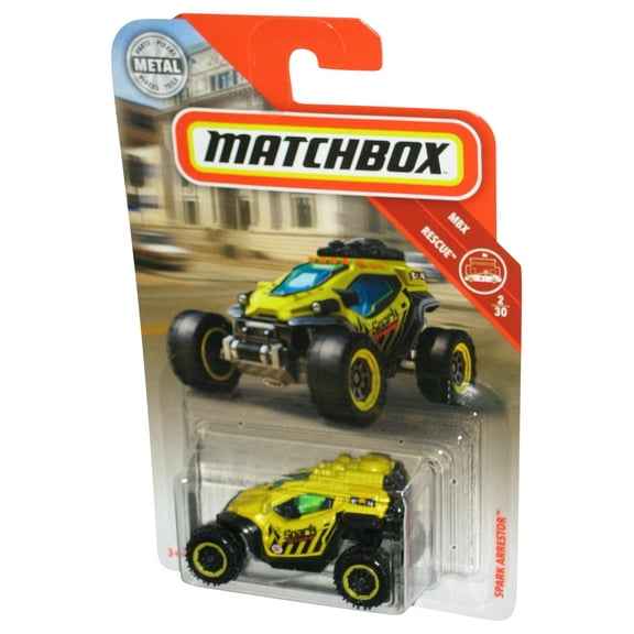 Matchbox MBX Rescue 2/30 (2018) Yellow Spark Arrestor Car Toy 39/125
