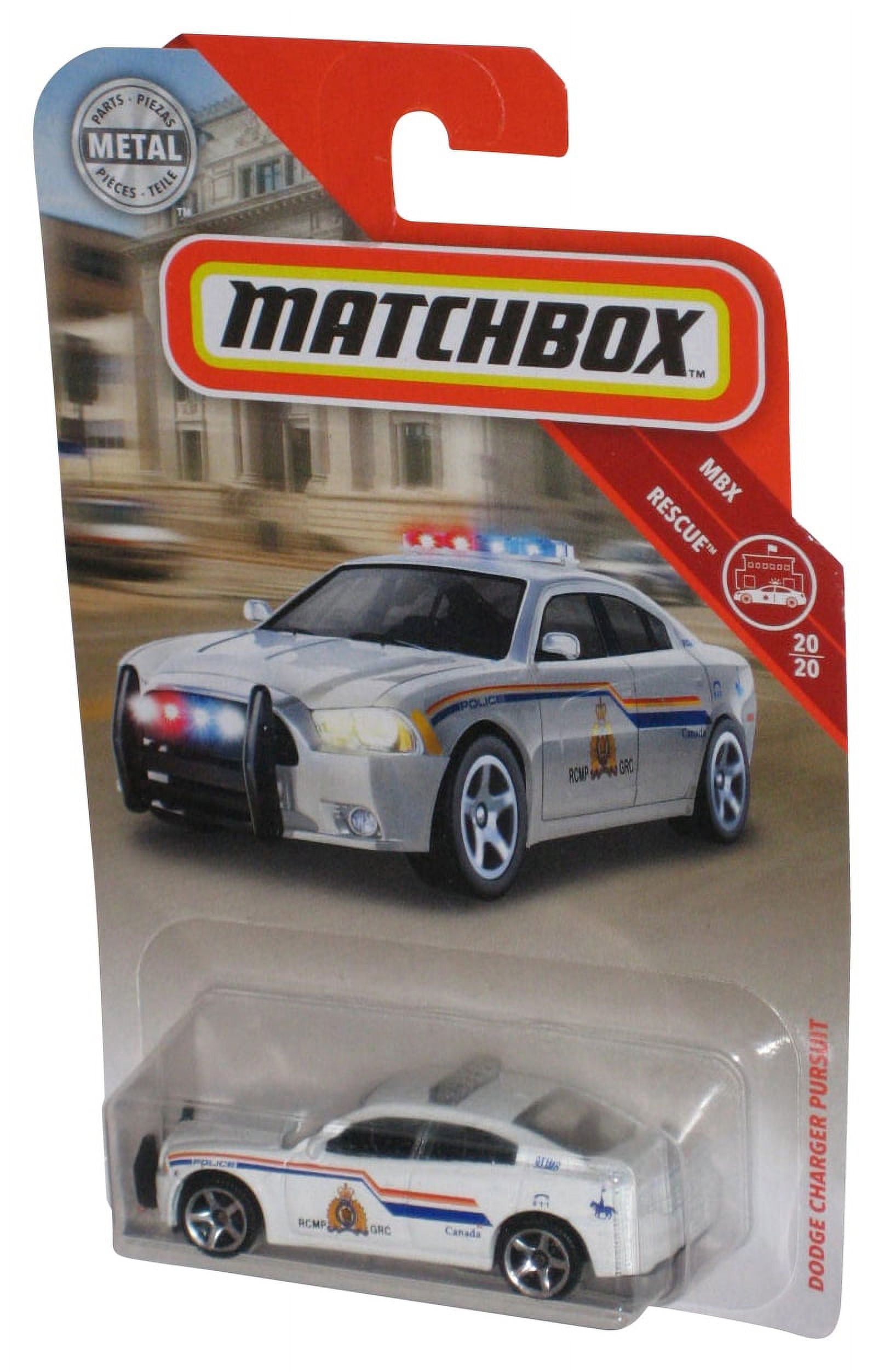 Matchbox MBX Rescue 20 20 2018 Dodge Charger Pursuit Police White Toy Car 49 100 Walmart