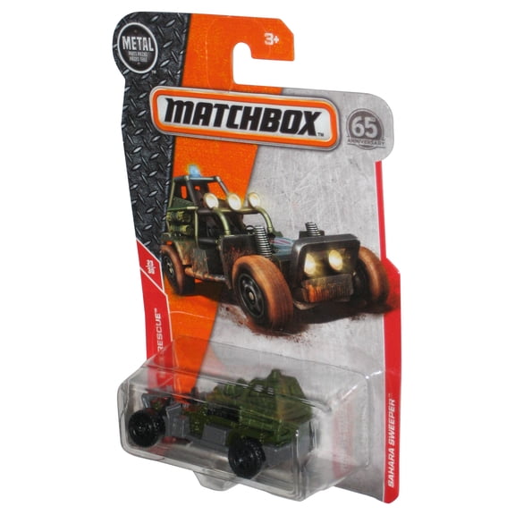Matchbox MBX Rescue 23/30 (2017) Green Sahara Sweeper Toy 79/125