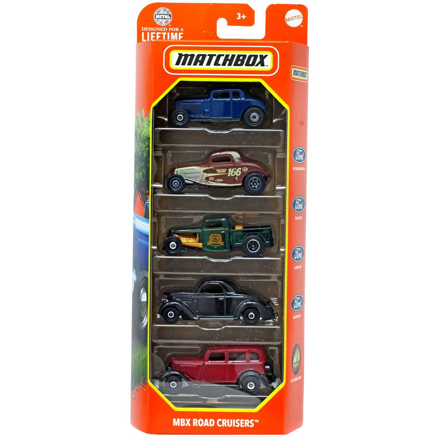 アメグラ  マッチボックス（B） Matchbox MBX Road Cruisers Diecast Vehicle 5-Pack - Walmart.com