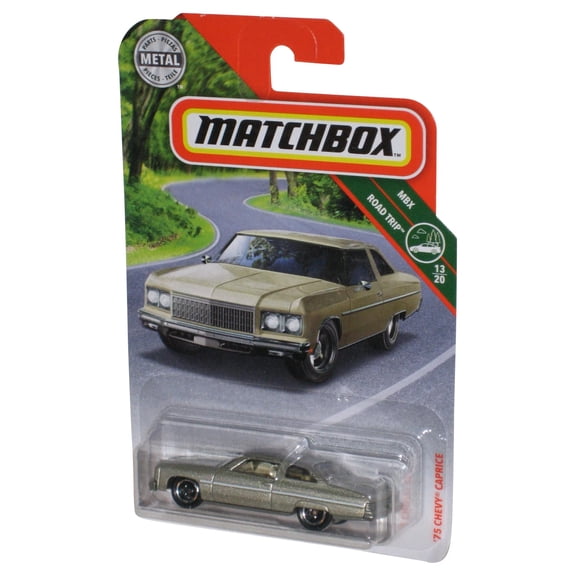 Matchbox MBX Road Trip 13/20 (2018) Silver '75 Chevy Caprice Toy Car #6/100