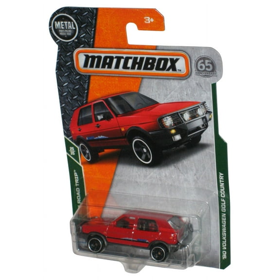 Matchbox MBX Road Trip 25/35 (2017) Red '90 Volkswagen Golf Country Toy Car 99/125