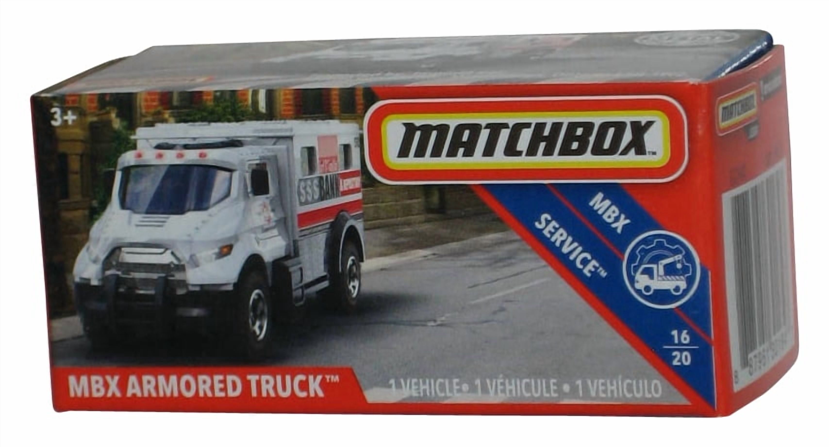 Matchbox MBX Service 16/20 Armored Truck (2018) Power Grabs Box