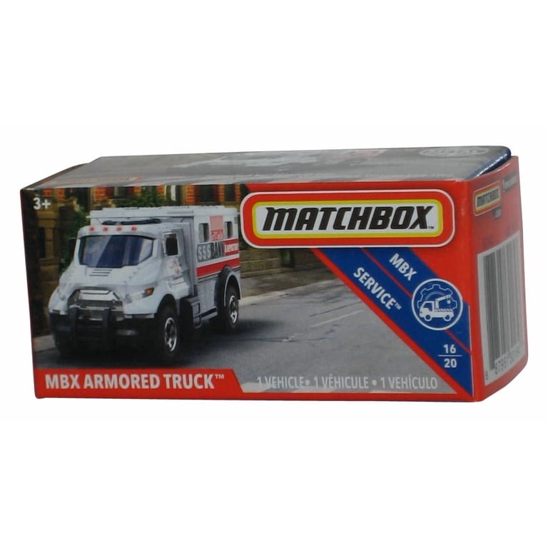 Matchbox MBX Service 16/20 Armored Truck (2018) Power Grabs Box