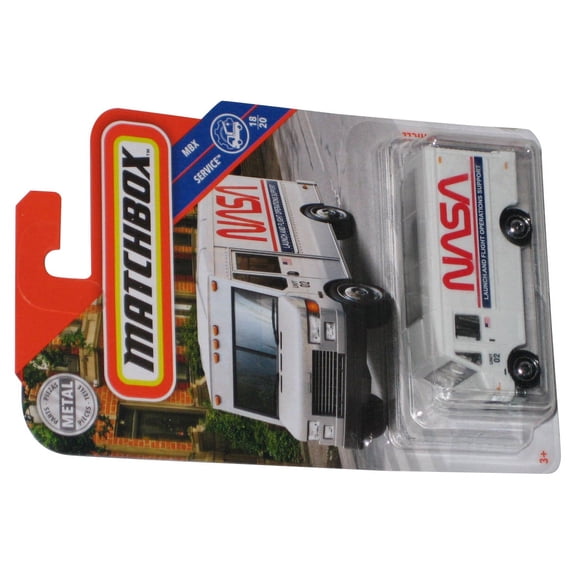 Matchbox MBX Service 18/20 (2018) NASA White Mission Support Vehicle Truck 88/100