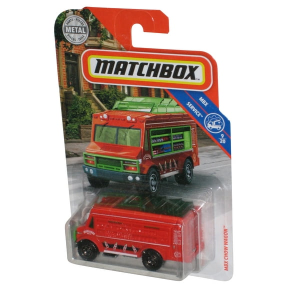 Matchbox MBX Service 9/20 (2018) Red Chow Wagon Toy Truck 87/100
