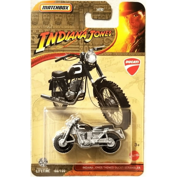 Matchbox Mainline 06/100 Indiana Jones Themed Ducati Scrambler