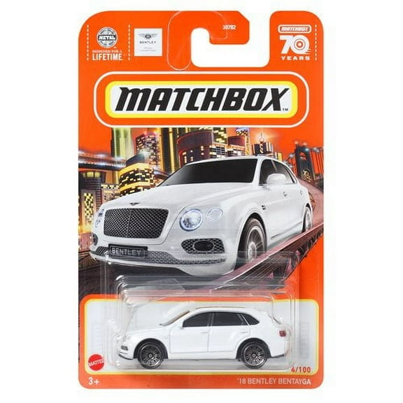 Matchbox Mainline Cars Play Vehicles, Die-Cast Metal White