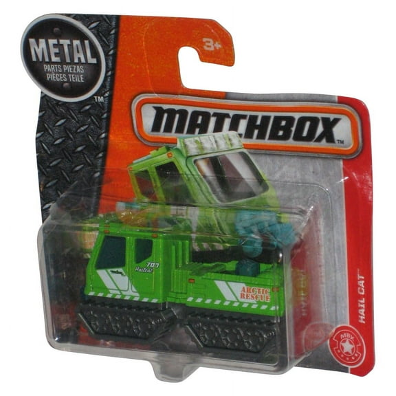 Matchbox Metal (2016) Green Hail Cat Toy Vehicle 59/125 - (Short Card / Cracked Plastic)
